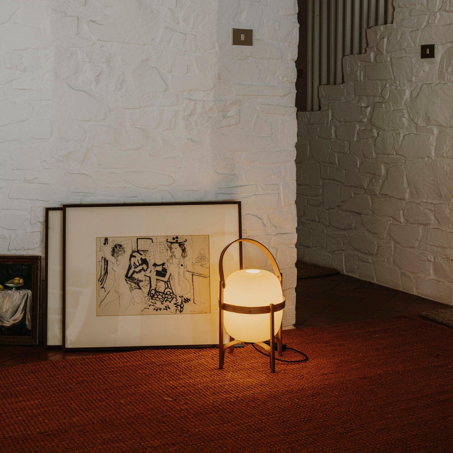 Rynx | Portable Lantern Glass Table Lamp