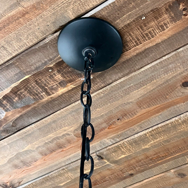 Rynx | Black Metal 6 Light Candle Holder Chandelier