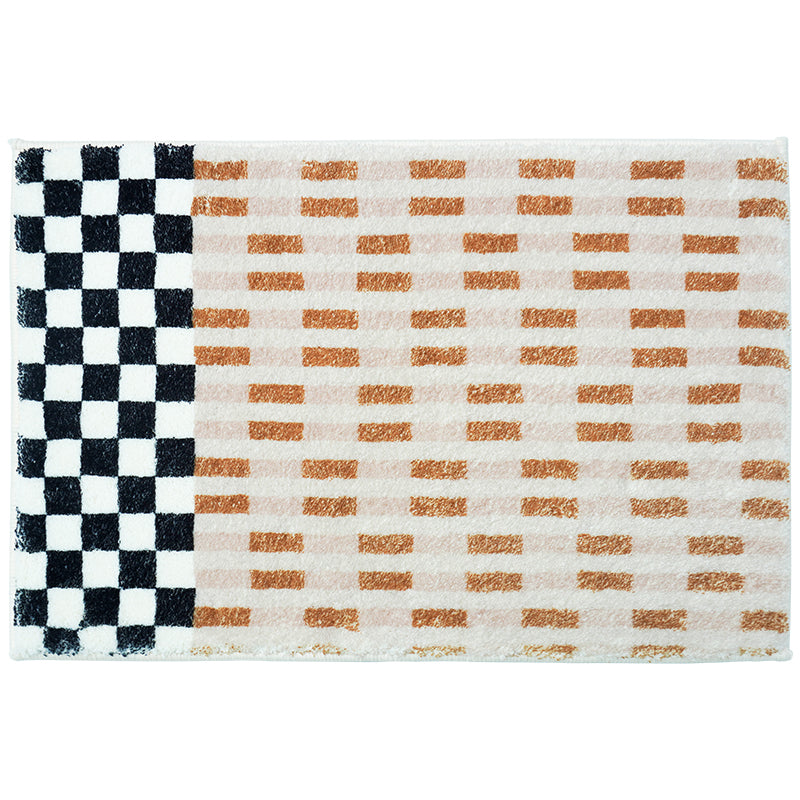 Rynx | Reversible plaid pattern bath mat