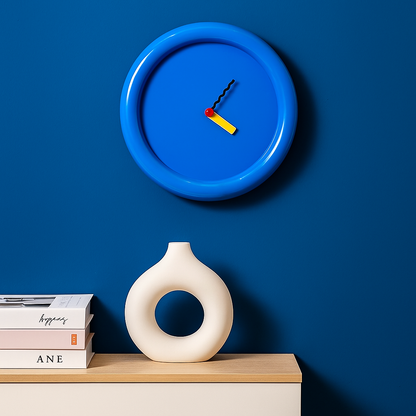 Rynx | TimePop – Colorful geometric wall clocks in Memphis style with bold artistic design