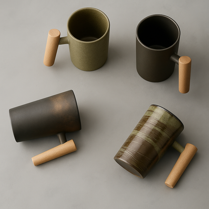 Rynx | StillSip – Japanese-inspired earth-colored mug with handcrafted look