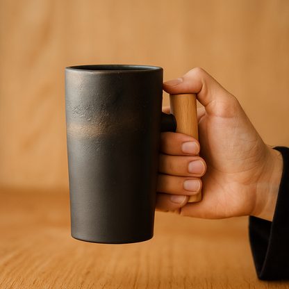 Rynx | StillSip – Japanese-inspired earth-colored mug with handcrafted look
