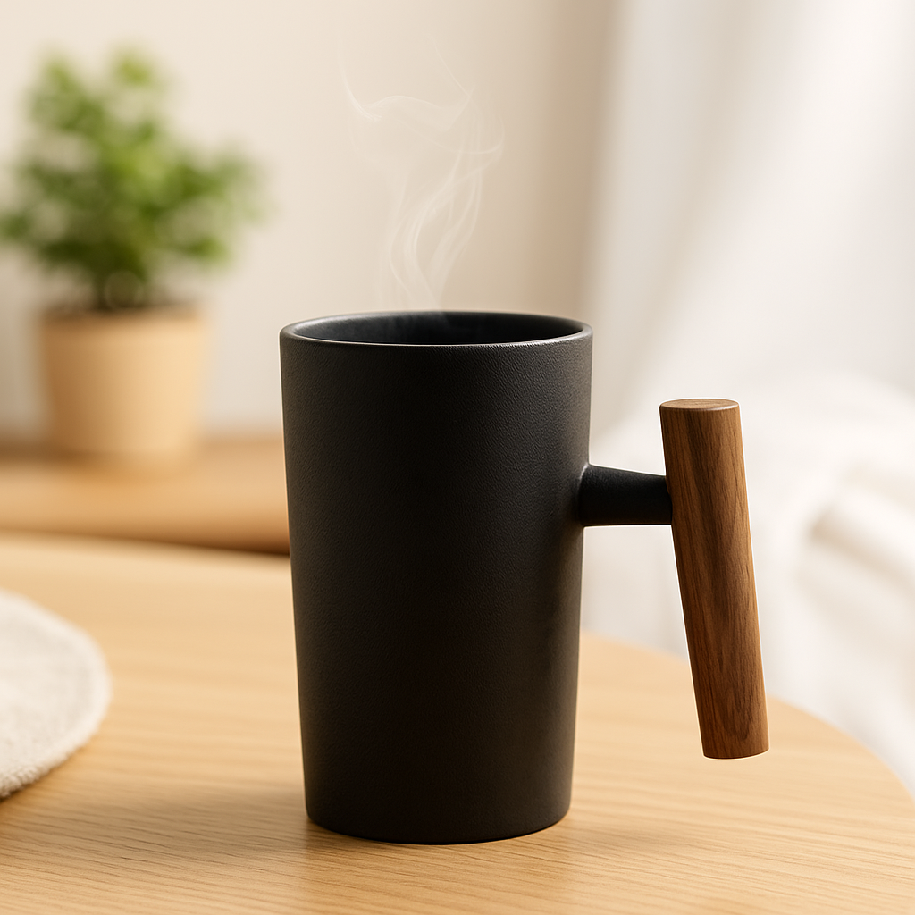 Rynx | StillSip – Japanese-inspired earth-colored mug with handcrafted look