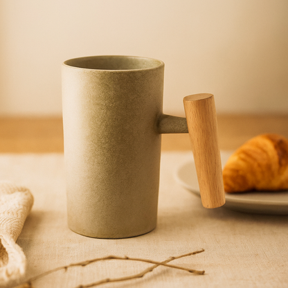 Rynx | StillSip – Japanese-inspired earth-colored mug with handcrafted look