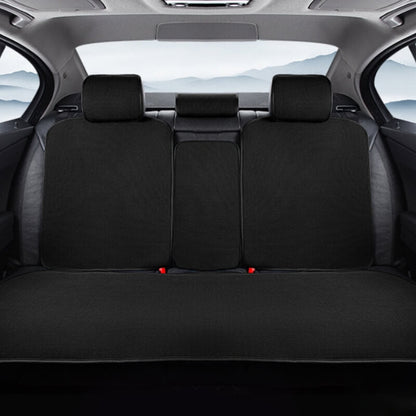 Rynx | Chenille Anti-Scratch Breathable Seat Cover Front Car Seats Complete Set Black Rear bench seat