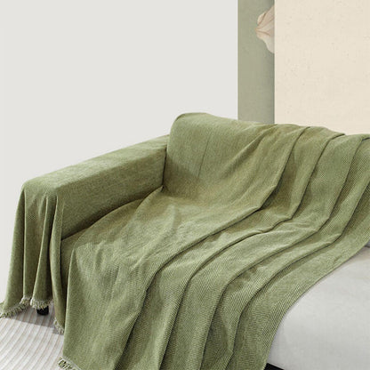RYNX | Blanket Herringbone Tassel Couch Cover