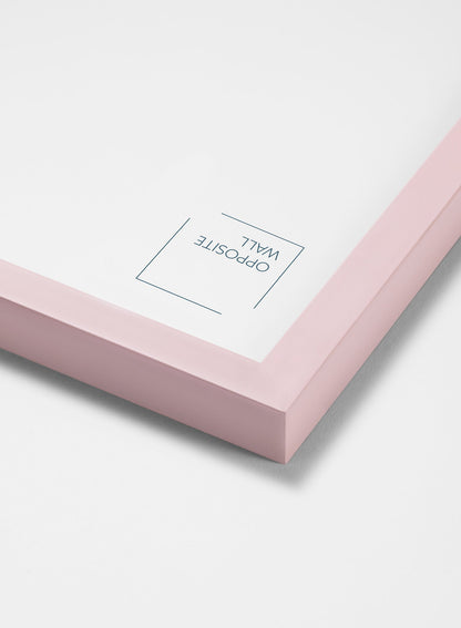 Rynx | Pink Wooden Frame, 19¾x27½ in | 50x70 cm