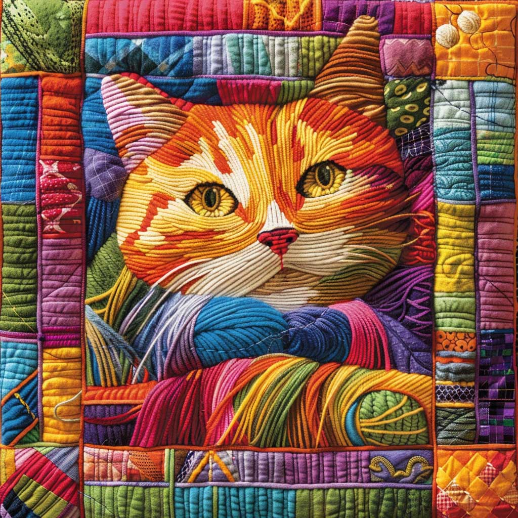 Rynx | Colorful Cat Quilt