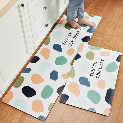 Rynx | Colorful Stones PVC Leather Kitchen Mat