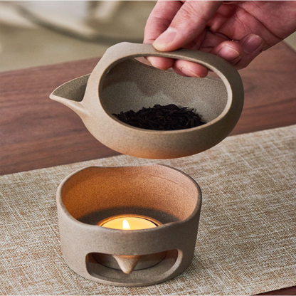 Rynx | Japanese Style Simple Candle Tea Warmer Pot