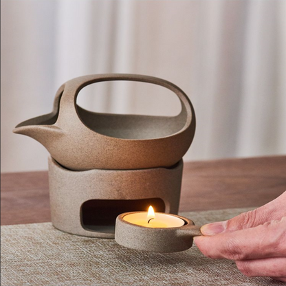Rynx | Japanese Style Simple Candle Tea Warmer Pot