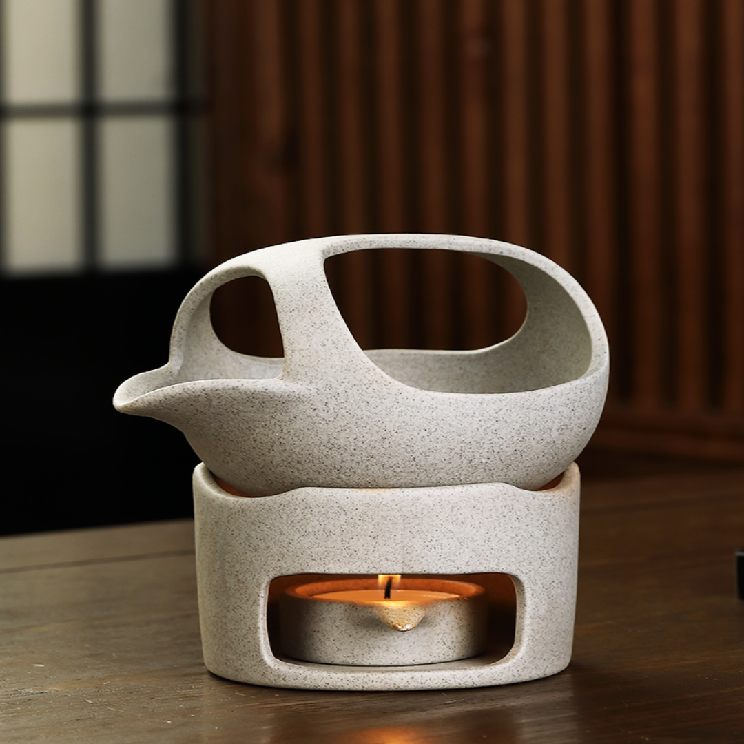 Rynx | Japanese Style Simple Candle Tea Warmer Pot