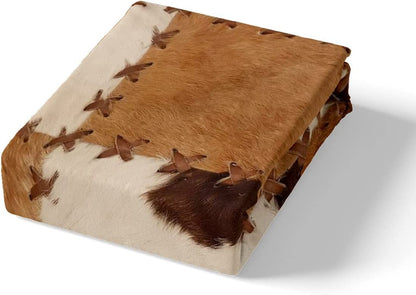 Rynx | Cowhide Patchwork Bedding Set