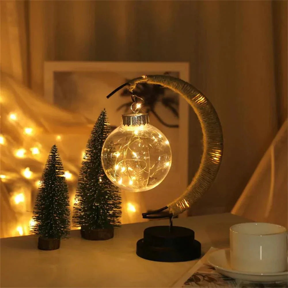 Rynx | - Table lamp Luxe - Crescent moon - Design made of wicker - Elegant lighting
