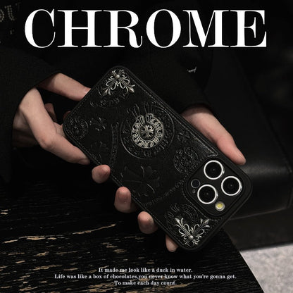 RYNX | Chrome Hearts Leather Phone Case For Iphone