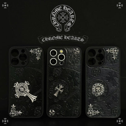 RYNX | Chrome Hearts Leather Phone Case For Iphone