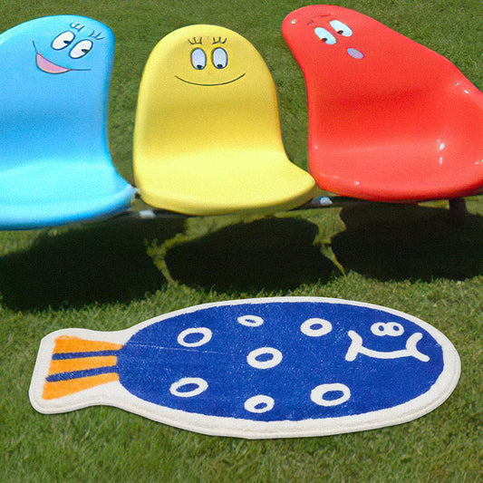 Rynx | Sweet blue fish bath mat