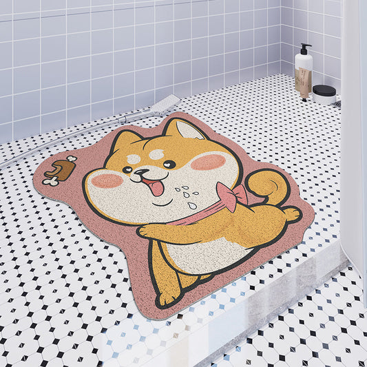 Rynx | K Cute Shiba Inu Dog PVC Bathroom Mat