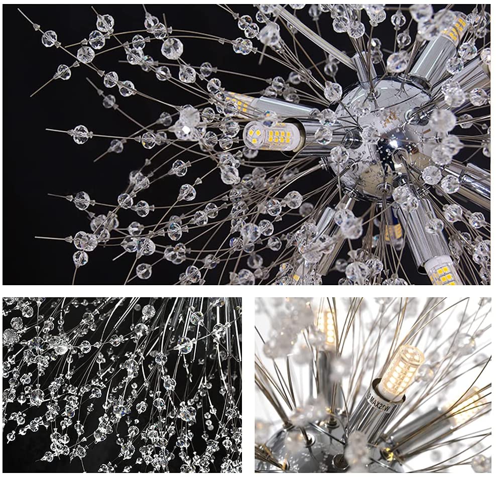 Rynx | Crystal Fireworks Pendant Light Chrome