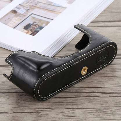 Rynx | 1/4 inch Thread PU Leather Camera Half Case Base for Leica M10 (Black)