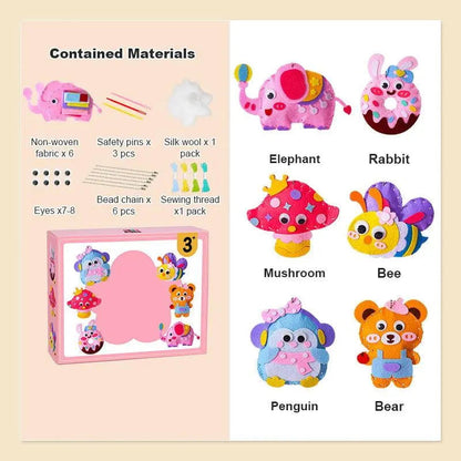 Rynx | DIY sewing kit for children – Creative crafting with cute animal motifs