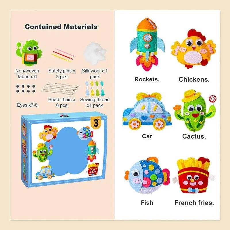 Rynx | DIY sewing kit for children – Creative crafting with cute animal motifs