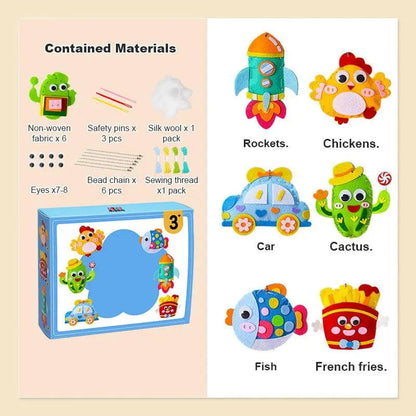 Rynx | DIY sewing kit for children – Creative crafting with cute animal motifs