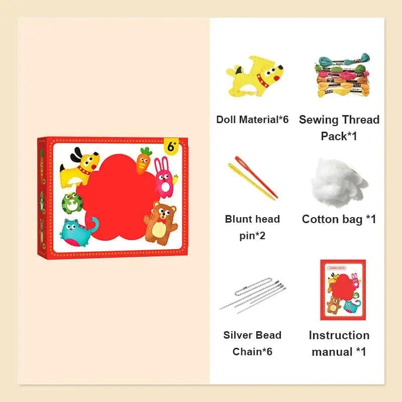 Rynx | DIY sewing kit for children – Creative crafting with cute animal motifs