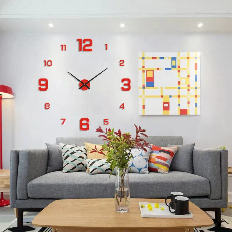 Rynx | Diy Wall Clock - Acrylic Minimalist Design - Unique And Stylish