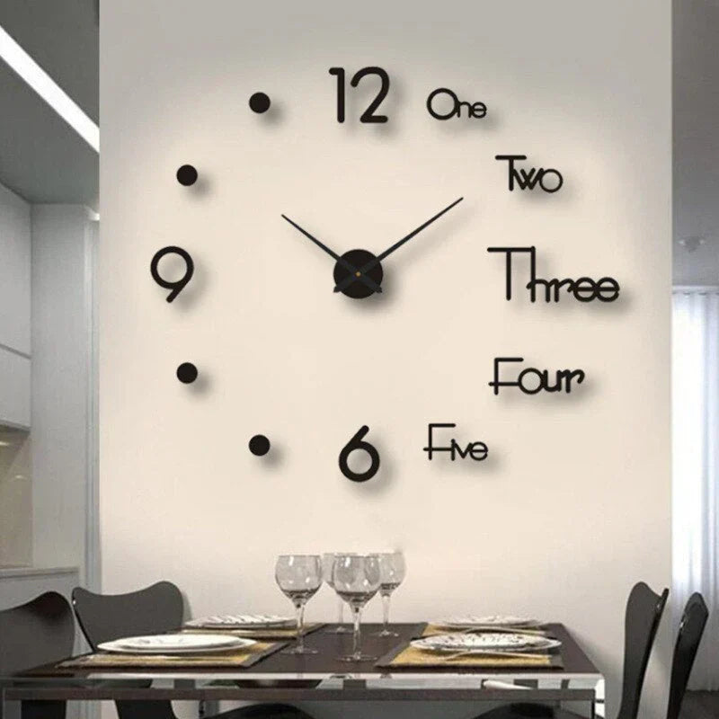 Rynx | Diy Wall Clock - Acrylic Minimalist Design - Unique And Stylish