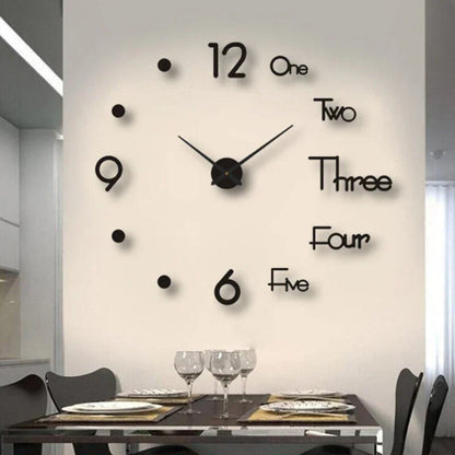 Rynx | Diy Wall Clock - Acrylic Minimalist Design - Unique And Stylish