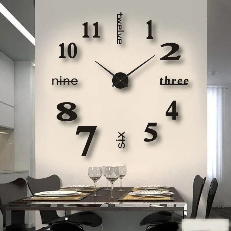 Rynx | Diy Wall Clock - Acrylic Minimalist Design - Unique And Stylish