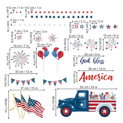 Rynx | God bless America wall sticker