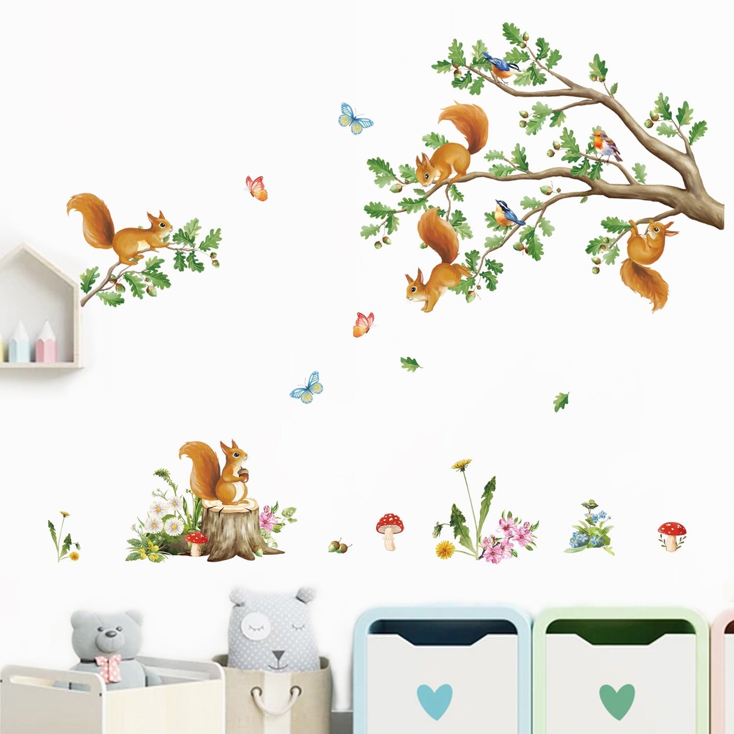 Rynx | Forest animals wall stickers decorations