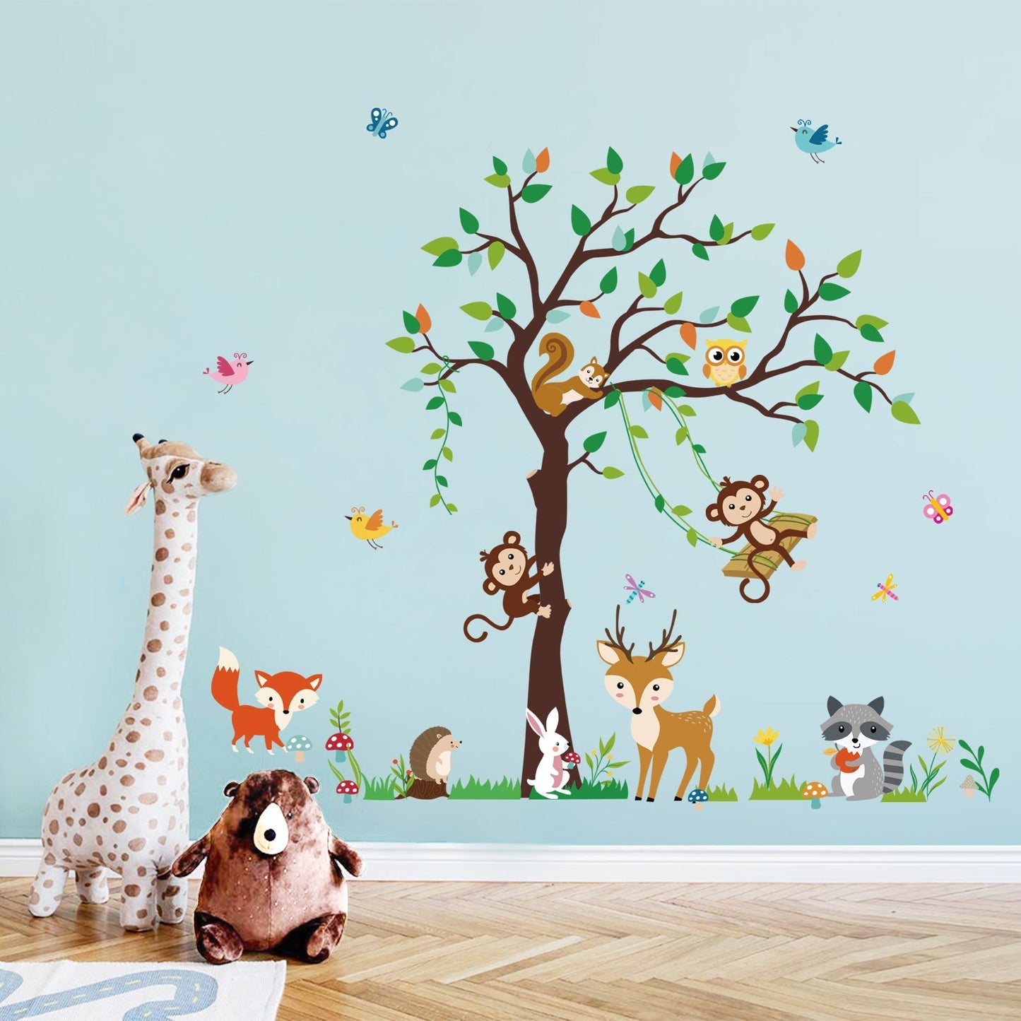 Rynx | Forest Animals Tree Wall Tattoos
