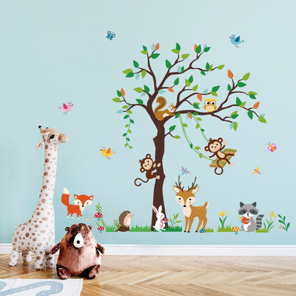 Rynx | Forest Animals Tree Wall Tattoos