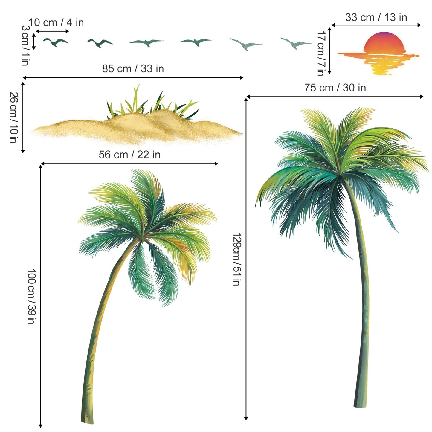 Rynx | Palm tree wall sticker