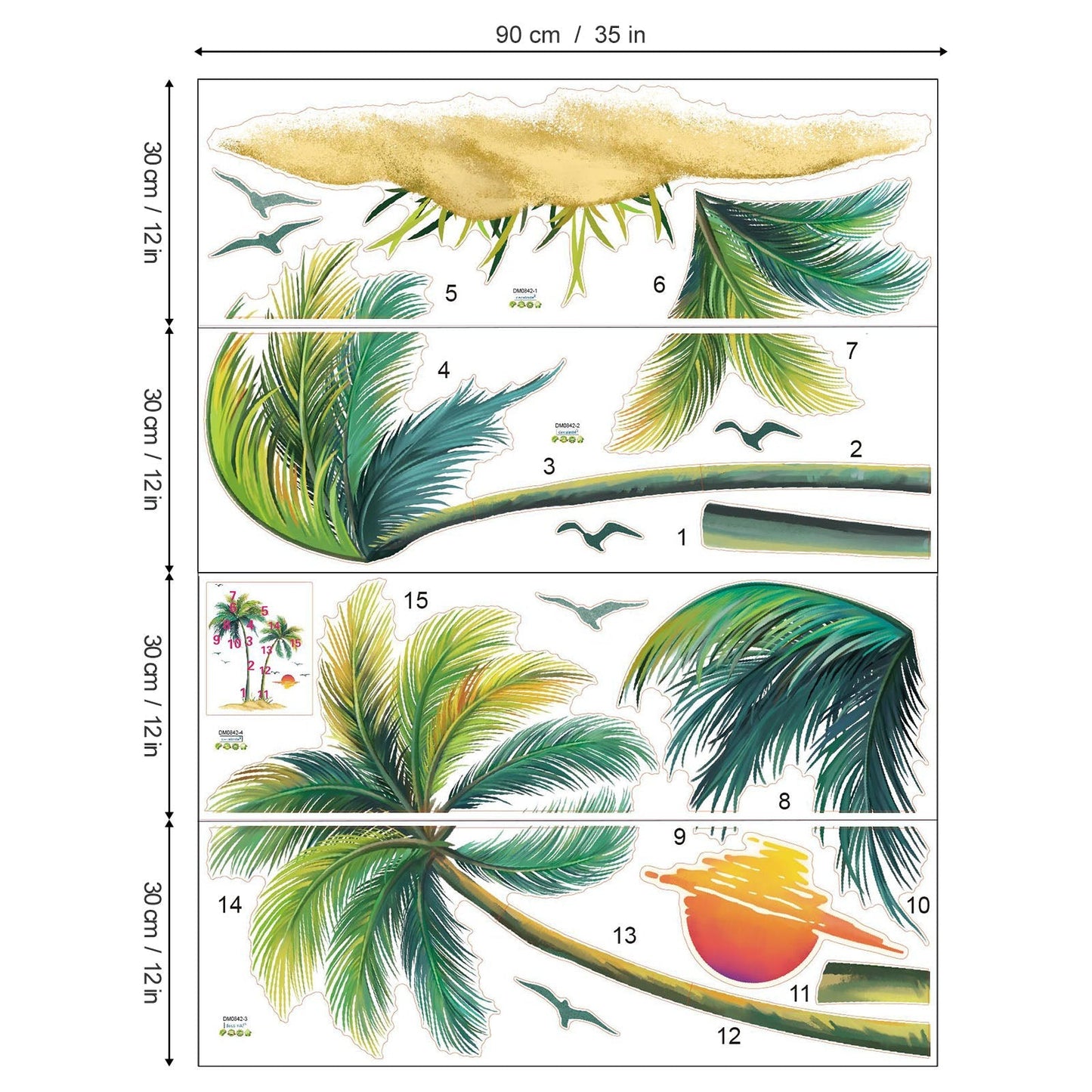 Rynx | Palm tree wall sticker