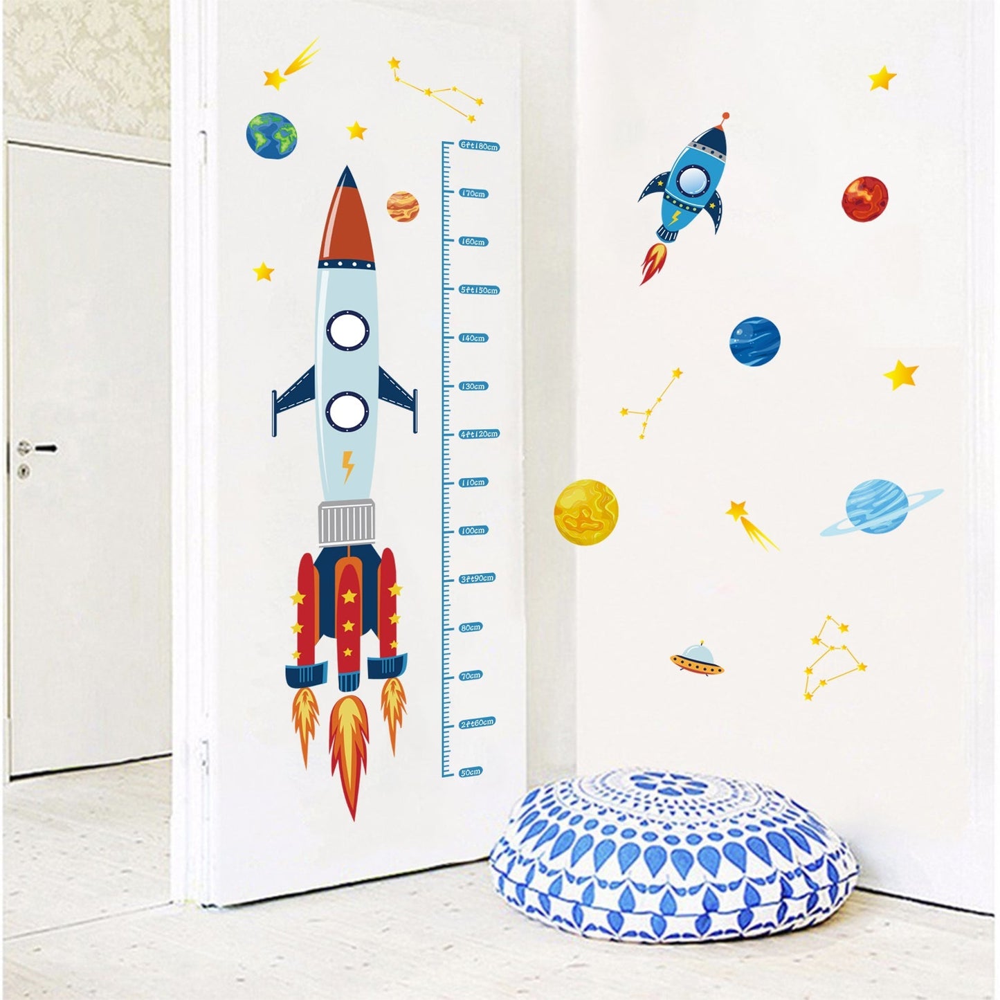 Rynx | Rocket Height Chart Wall Sticker