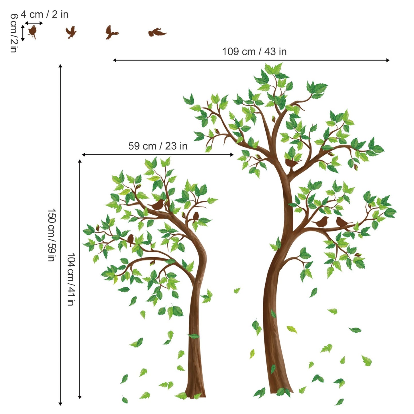 Rynx | Green Tree Wall Sticker Bedroom