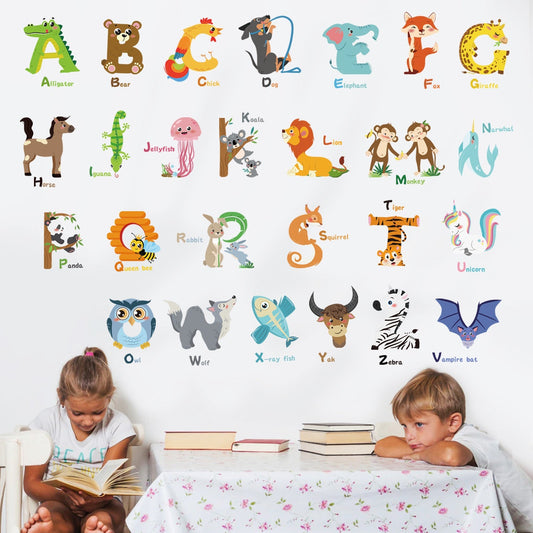 Rynx | Animal Alphabet ABC Wall Tattoos