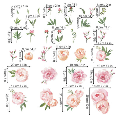 Rynx | Peony Flower Wall Sticker