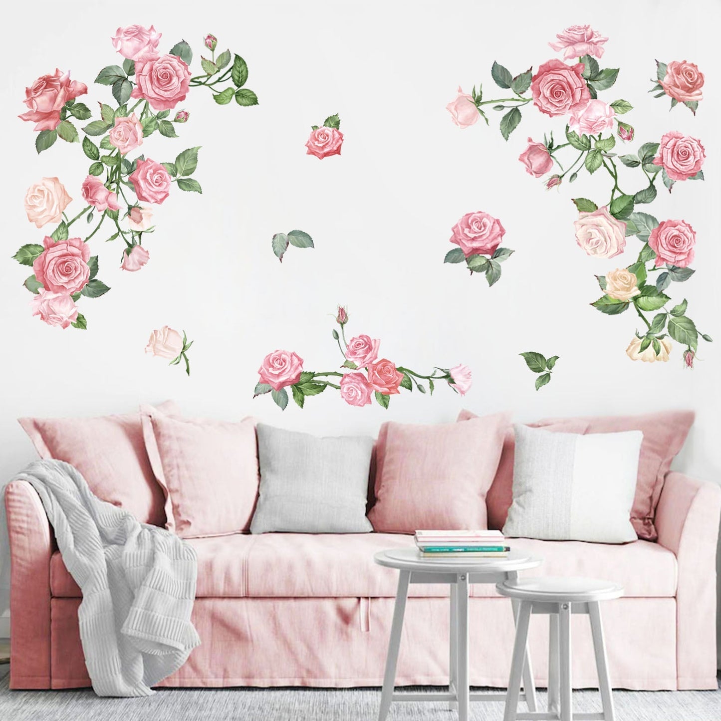 Rynx | Watercolor Pink Floral Wall Sticker