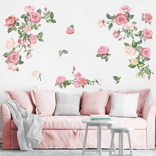Rynx | Watercolor Pink Floral Wall Sticker