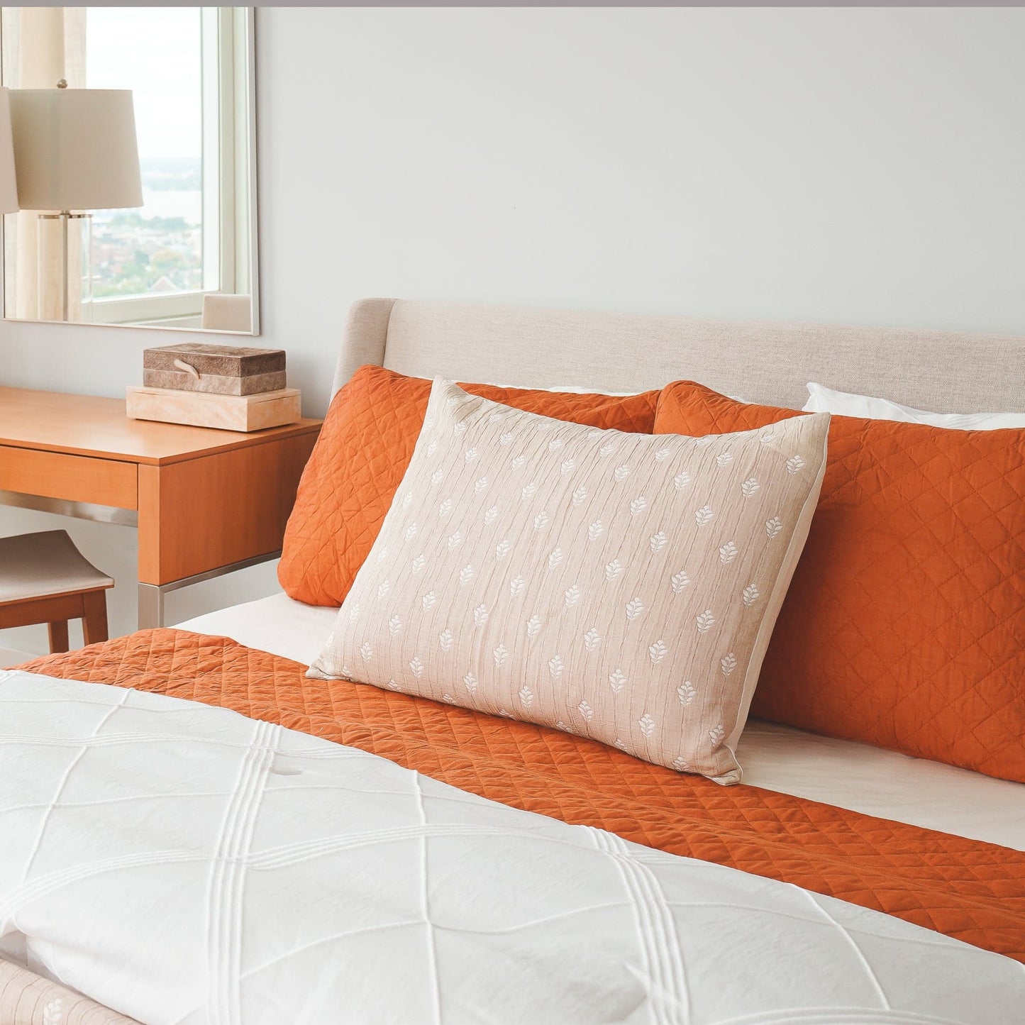 Rynx | Ava Diamond Plus Size Cotton Quilt Set