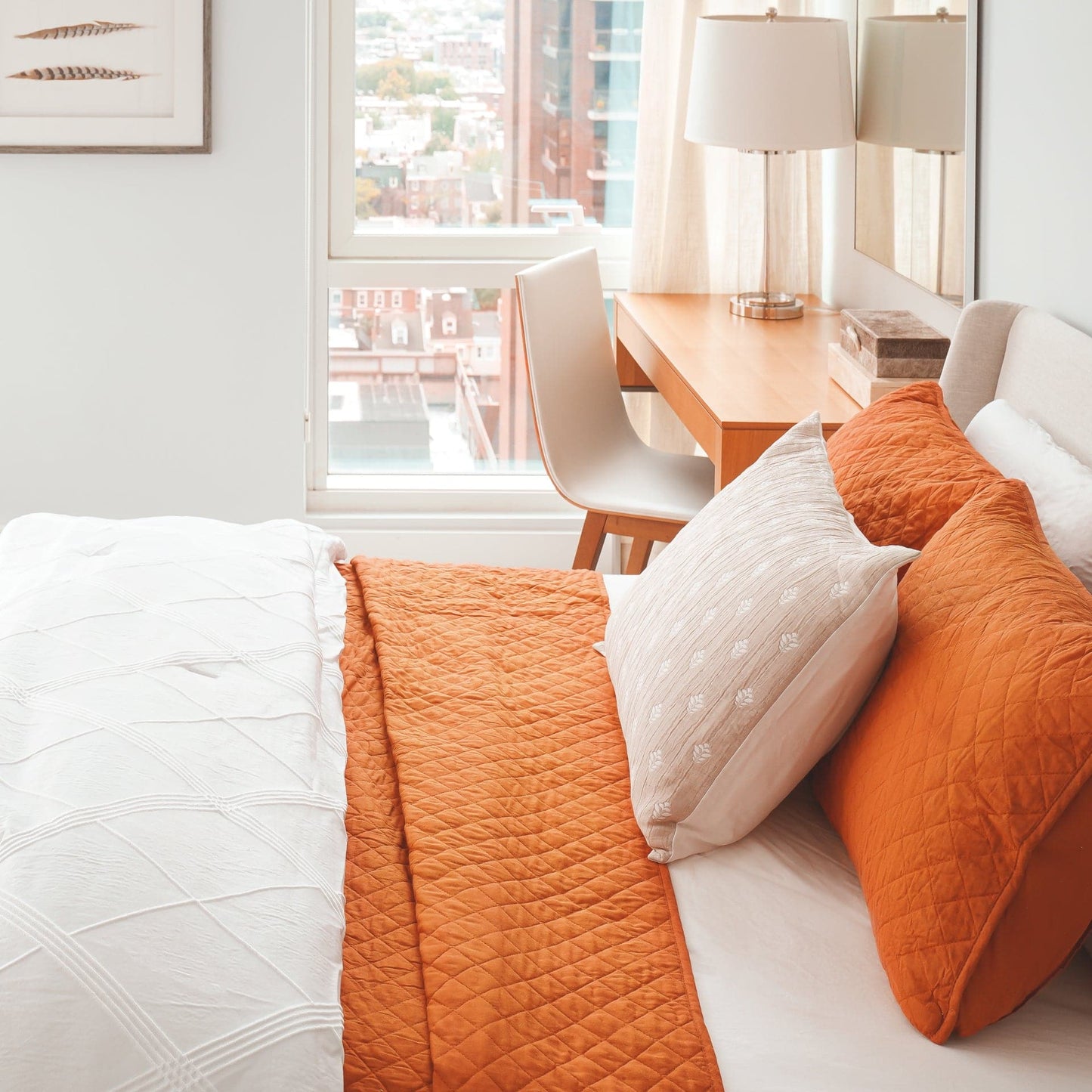 Rynx | Ava Diamond Plus Size Cotton Quilt Set