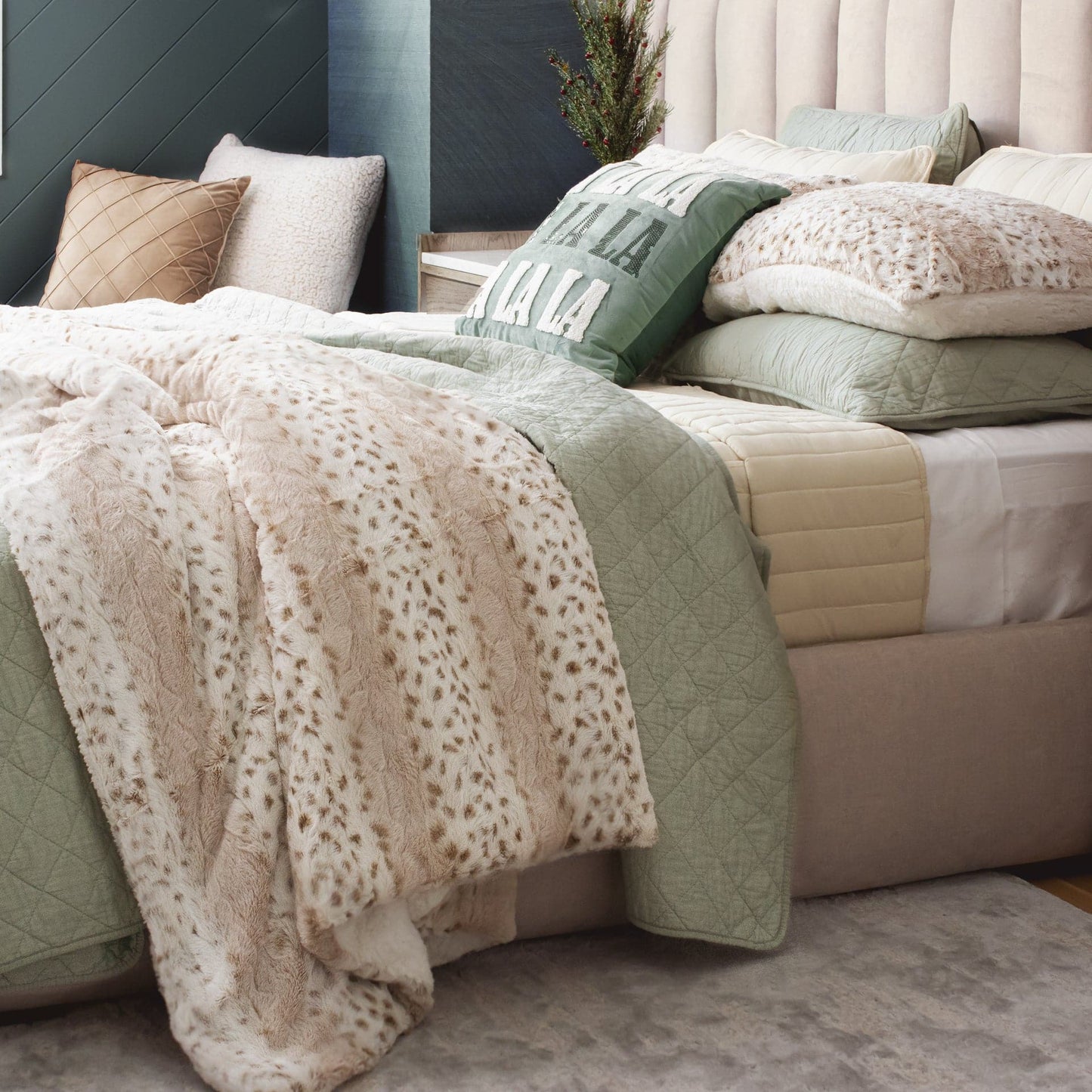 Rynx | Ava Diamond Plus Size Cotton Quilt Set