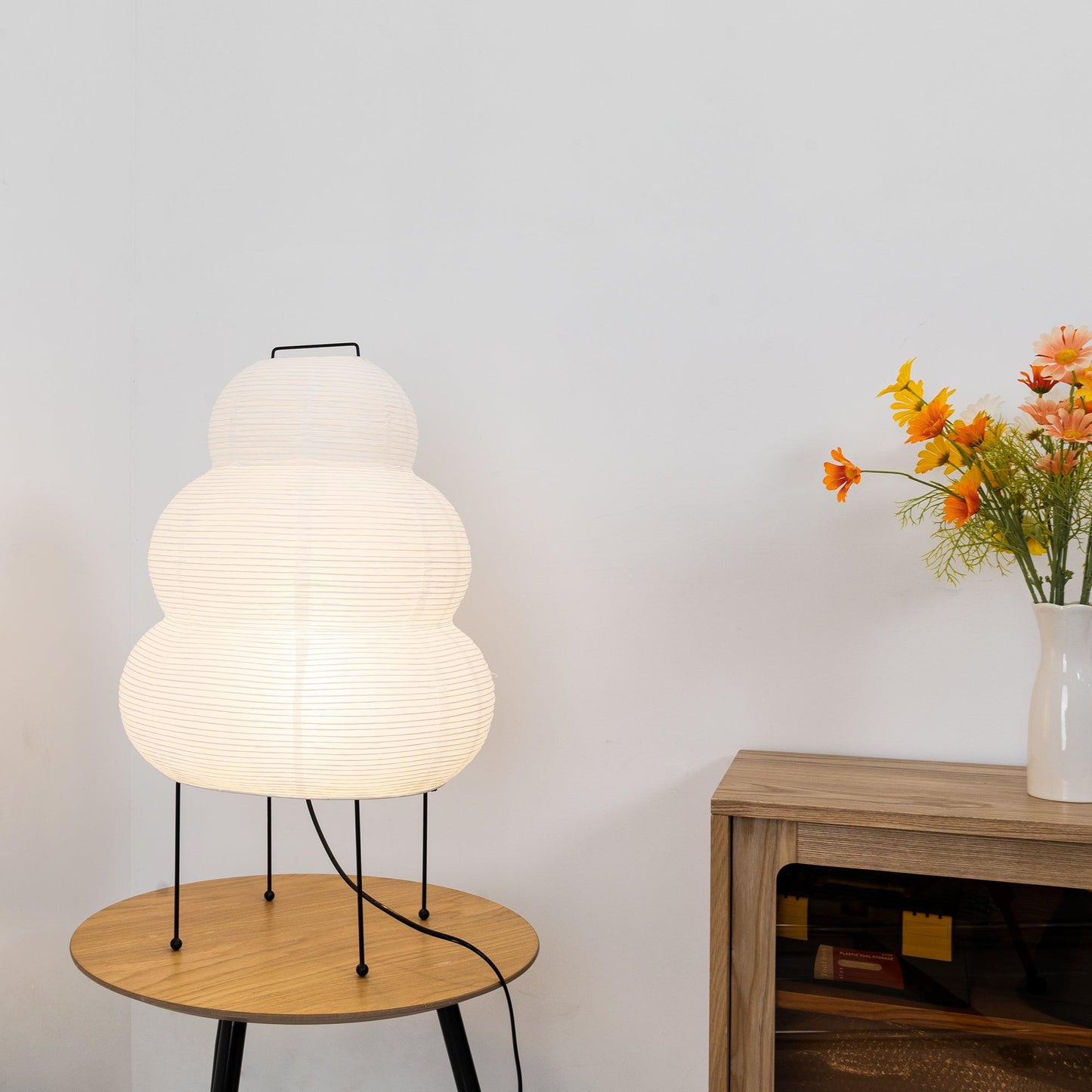 Rynx | HikariLoom Washi Table Lamp | Handmade Lighting | Japanese Design | Natural Elegance