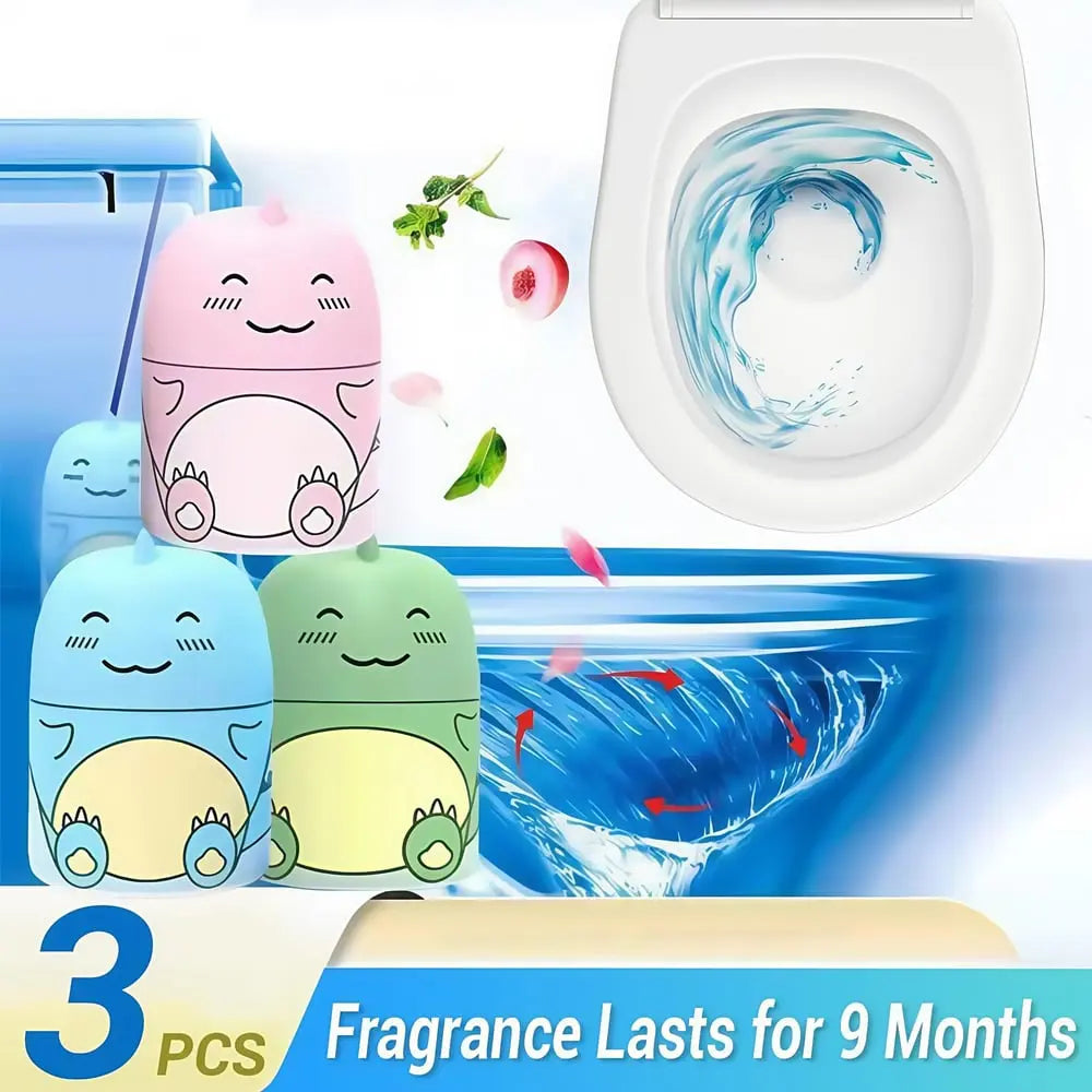Rynx | Dino Toilet Cleaner & Fragrance Stone – Cleans automatically with every flush