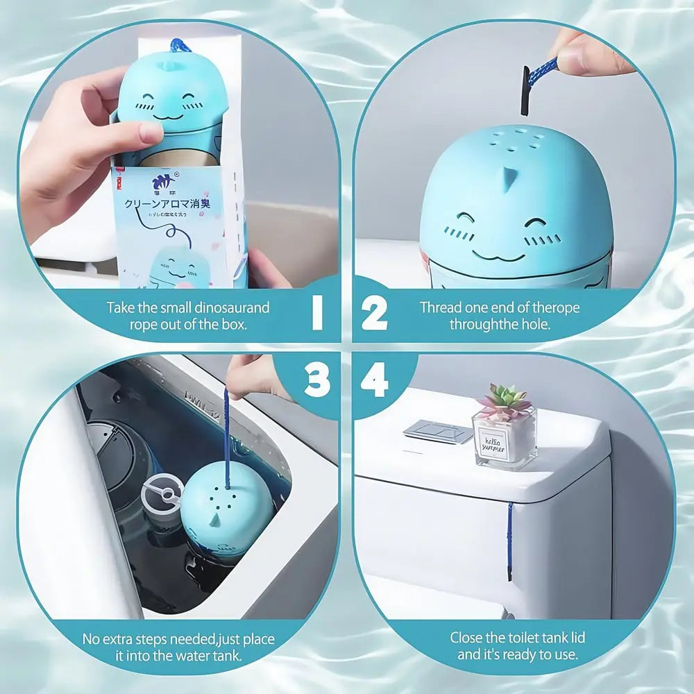 Rynx | Dino Toilet Cleaner & Fragrance Stone – Cleans automatically with every flush